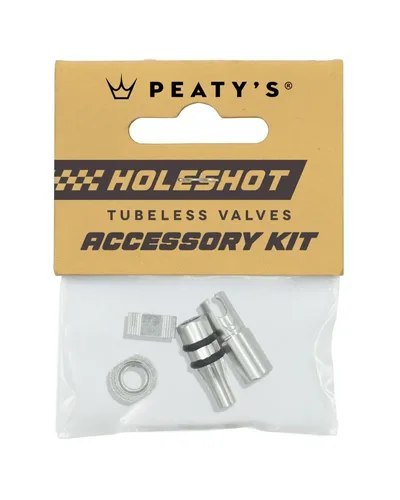 PEATY'S PŘÍSLUŠENSTVÍ K BEZDUŠOVÝM VENTILKŮM HOLESHOT FAST FLOW SILVER (PTV-HFF-ACCS-SIL-12)