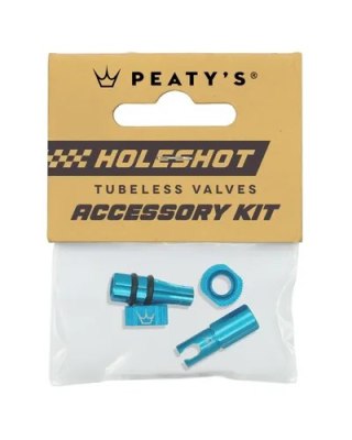 PEATY'S PŘÍSLUŠENSTVÍ K BEZDUŠOVÝM VENTILKŮM HOLESHOT FAST FLOW TURQUOISE (PTV-HFF-ACCS-TRQ-12)