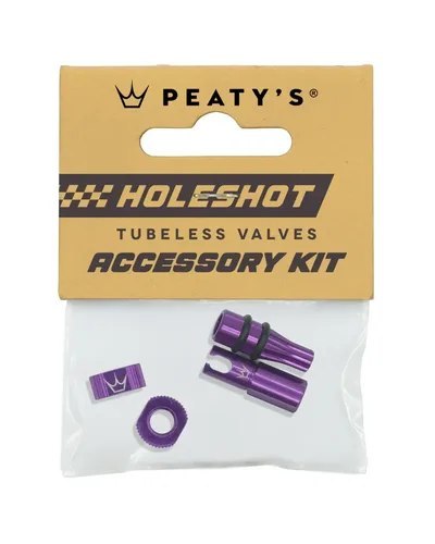 PEATY'S PŘÍSLUŠENSTVÍ K BEZDUŠOVÝM VENTILKŮM HOLESHOT FAST FLOW VIOLET (PTV-HFF-ACCS-VLT-12)