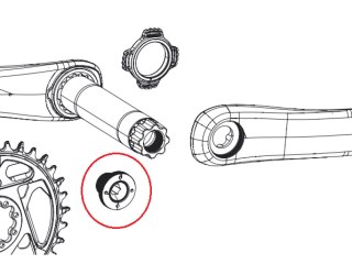 SRAM Kurbelarmschraube XX/XXSL M18/M30, selbstabziehend silber
