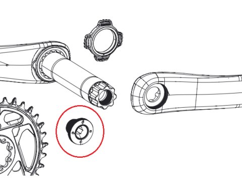 SRAM Kurbelarmschraube XX/XXSL M18/M30, selbstabziehend silber