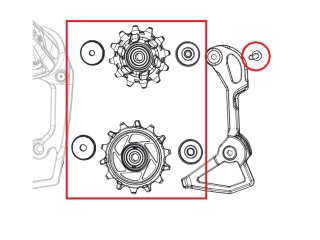 SRAM Schaltrollen Rival AXS