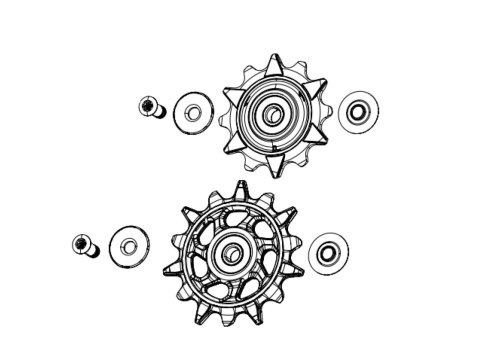 SRAM Schaltrollen-Set XX DH T-Type