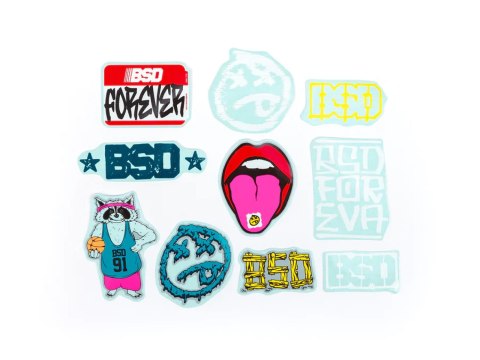 BSD 10 Pack Mixed Stickers 2023