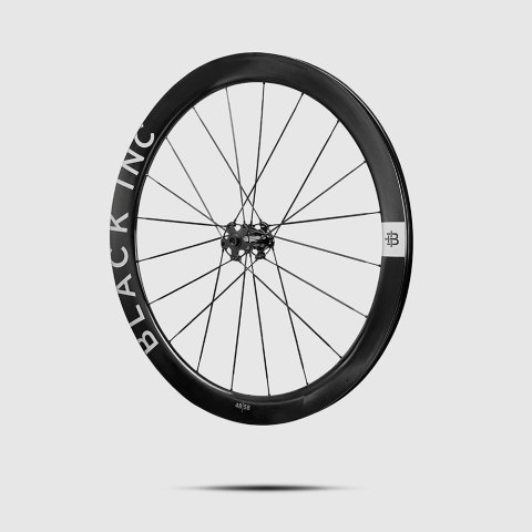 Komplet kół szosowych BLACK INC 48//58 CeramicSpeed bearings Clincher Disc Brake (XDR) wys. stożka przód 48 / tył 58 mm, k. Silv