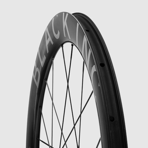 Komplet kół szosowych BLACK INC 48//58 CeramicSpeed bearings Clincher Disc Brake (XDR) wys. stożka przód 48 / tył 58 mm, k. Silv
