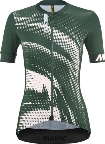 MAVIC DAMSKA KOSZULKA Z KRÓTKIM RĘKAWEM AKSIUM GRAPHIC FOREST GREEN / ROSE (T000679)