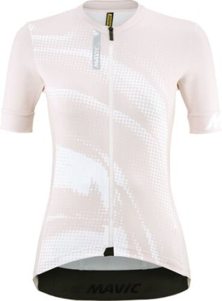 MAVIC DAMSKA KOSZULKA Z KRÓTKIM RĘKAWEM AKSIUM GRAPHIC ROSE / WHITE (T000678)