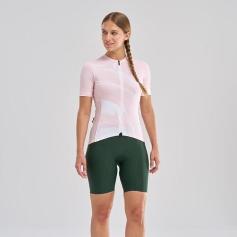 MAVIC DAMSKA KOSZULKA Z KRÓTKIM RĘKAWEM AKSIUM GRAPHIC ROSE / WHITE (T000678)