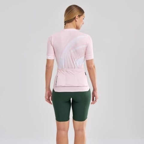 MAVIC DAMSKA KOSZULKA Z KRÓTKIM RĘKAWEM AKSIUM GRAPHIC ROSE / WHITE (T000678)