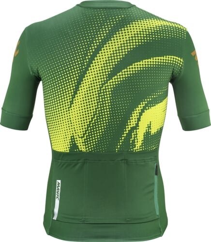 MAVIC MĘSKA KOSZULKA Z KRÓTKIM RĘKAWEM AKSIUM GRAPHIC WHITE LIME/EDEN GREEN (T000667)