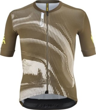 MAVIC MĘSKA KOSZULKA Z KRÓTKIM RĘKAWEM AKSIUM GRAPHIC WHITE PEPPER/DESERT PALM (T000665)