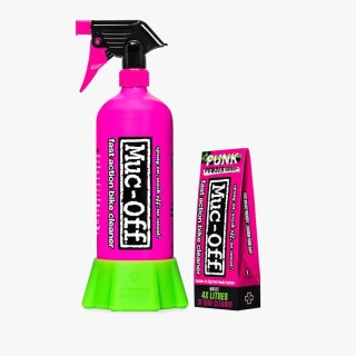 MUC-OFF BUTELKA WIELORAZOWEGO UZYTKU + ŚRODEK DO MYCIA W PROSZKU Bottle For Life Bundle