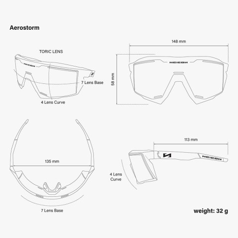 Okulary SCICON AEROSTORM - Blue Light Clear