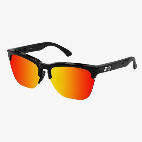 Okulary SCICON GRAVEL Black Gloss - SCNPP Multilaser Red