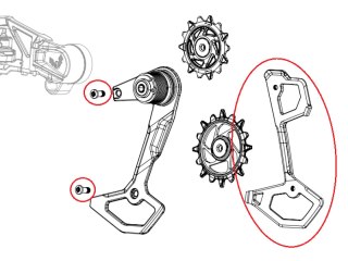 SRAM SRAM Przerzutka Käfig innen XXSL/XX/X0