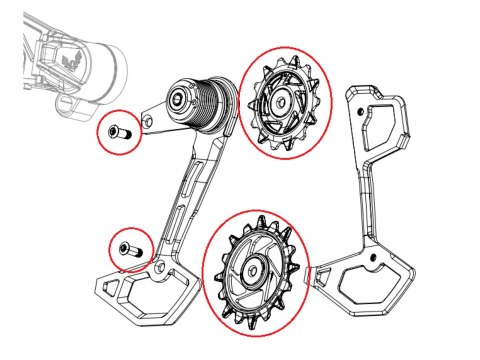 SRAM Schaltrollen-Set XXSL T-Type