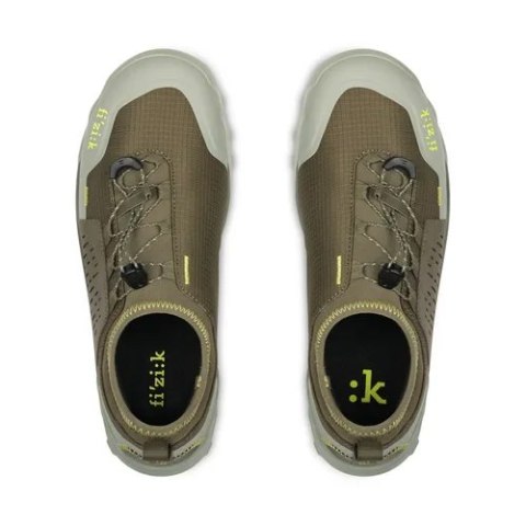 FIZIK BUTY TERRA ERGOLACE FLAT 2.0 FOREST GREEN - CARAMEL (TEF2EMR1V5E86)