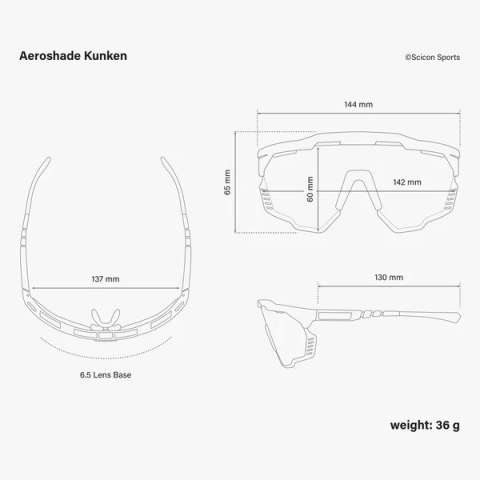 Okulary SCICON AEROSHADE KUNKEN Red Gloss - SCNPP Blue Racing