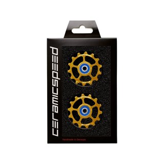 Kółka Przerzutki CeramicSpeed SRAM Eagle & Eagle AXS 1-12 Złoty Coated