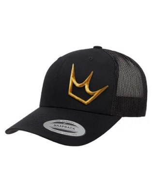 PEATY'S PUBWEAR CZAPKA Z DASZKIEM TRUCKER CAP - CROWN - BLACK/GOLD (PPW-26-TRUC-CRWN-BK/GL)