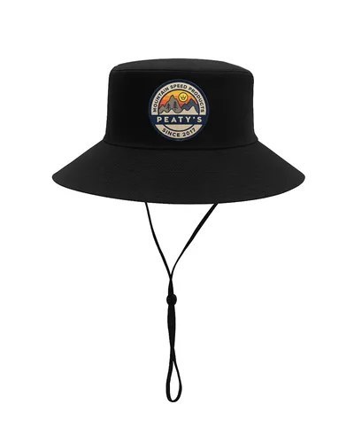 PEATY'S PUBWEAR KAPELUSZ - PLAYGROUND - BLACK (PPW-26-SUN-PLAY-BLK)