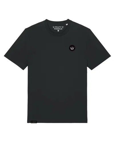 PEATY'S PUBWEAR KOSZULKA Z KRÓTKIM RĘKAWEM - CROWN / BLACK (PPW-26-TEE-CRWN-BLK)