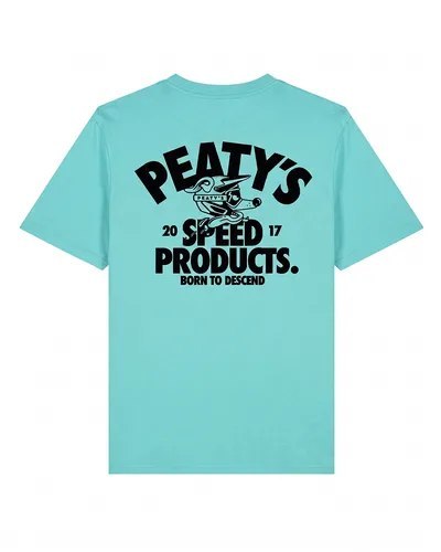 PEATY'S PUBWEAR KOSZULKA Z KRÓTKIM RĘKAWEM - DESCEND / POOL BLUE (PPW-26-TEE-DSND-BLU)