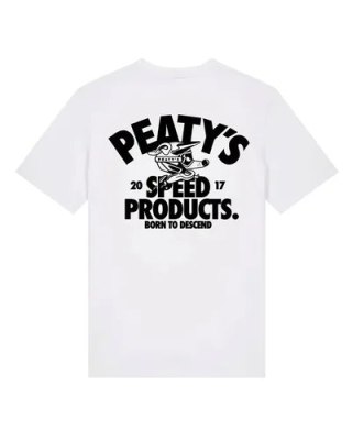 PEATY'S PUBWEAR KOSZULKA Z KRÓTKIM RĘKAWEM - DESCEND / WHITE (PPW-26-TEE-DSND-WHT)