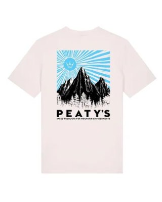 PEATY'S PUBWEAR KOSZULKA Z KRÓTKIM RĘKAWEM - MOUNTAIN / VINTAGE WHITE (PPW-26-TEE-MTN-WHT)