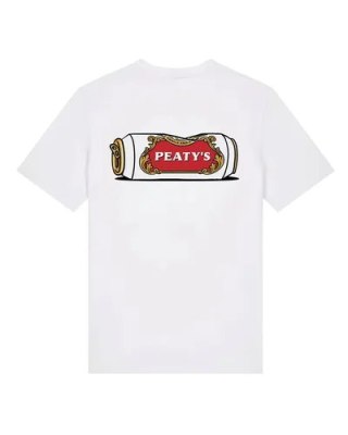 PEATY'S PUBWEAR KOSZULKA Z KRÓTKIM RĘKAWEM - RACE FUEL / WHITE (PPW-26-TEE-FUEL-WHT)