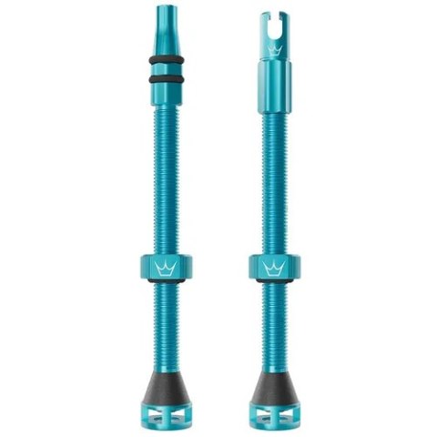 PEATY'S WENTYL TUBELESSS HOLESHOT FAST FLOW 80MM TURQUOISE (PTV-HFF-80-TRQ-12)