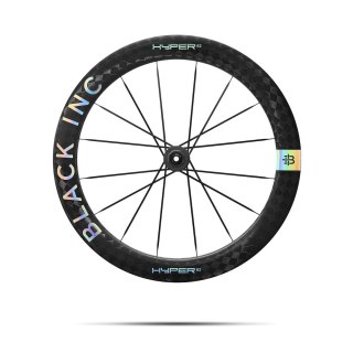 Komplet kół szosowych BLACK INC HYPER 62 ceramic bearings Clincher and Tubeles Ready Disc Brake (XDR) wys. stożka 62 mm, k. Chro