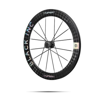 Komplet kół szosowych BLACK INC HYPER 62 ceramic bearings Clincher and Tubeles Ready Disc Brake (XDR) wys. stożka 62 mm, k. Chro