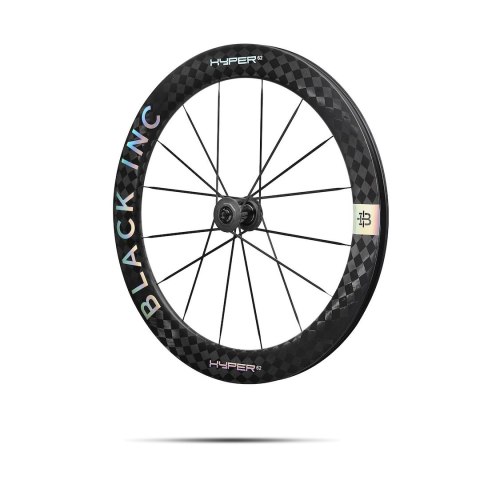 Komplet kół szosowych BLACK INC HYPER 62 ceramic bearings Clincher and Tubeles Ready Disc Brake (XDR) wys. stożka 62 mm, k. Chro