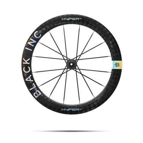 Komplet kół szosowych BLACK INC HYPER 62 ceramic bearings Clincher and Tubeles Ready Disc Brake (Shimano) wys. stożka 62 mm, k. 
