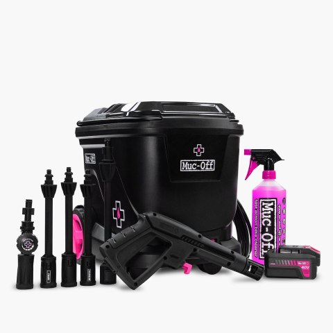 MUC-OFF MOBILNA MYJKA CIŚNIENIOWA ZESTAW STARTER PACK (Myjka, lance, bateria + 1L płynu do mycia)