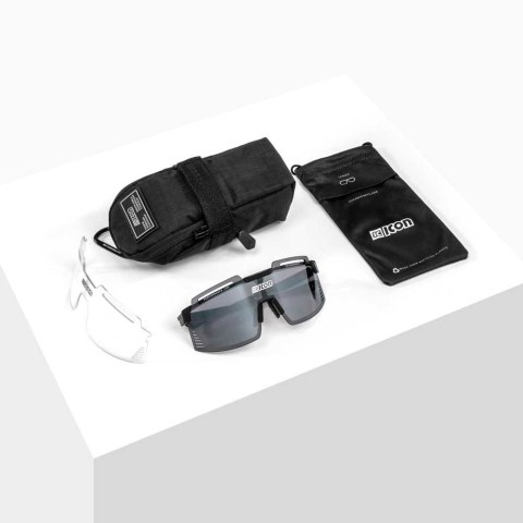 Okulary SCICON AEROWATT FOZA Black Gloss - SCNPP Multimirror Silver
