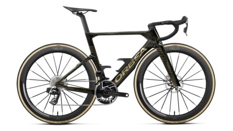 Orbea rower szosowy ORCA AERO M11e LTD PWR 49 Gold - Titanium