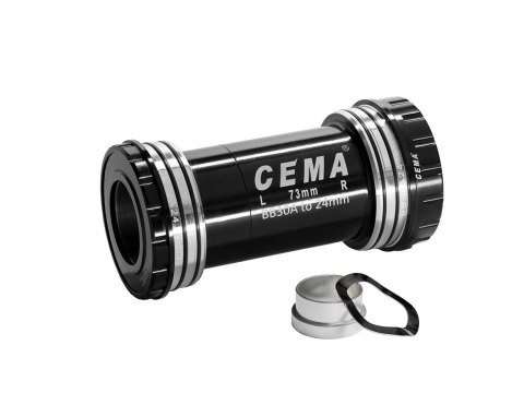 CEMA BB30A for SRAM GXP Ceramic - SG3 - COATED black, W: 73 x ID: 42 mm