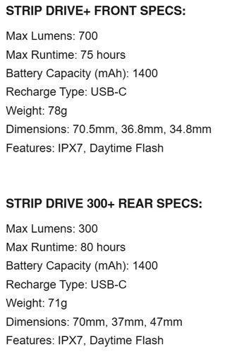 LEZYNE LIGHT STRIP DRIVE PAIR (1-LED-21P-V404)