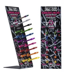MUC-OFF EKSPOZYTOR SKLEPOWY DO WENTYLI Tubeless Valve Display Stand (Inc Valves)