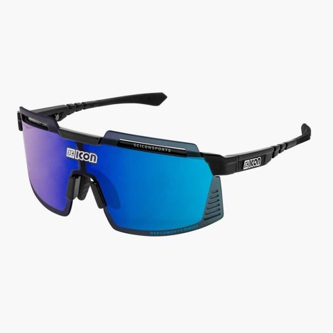 Okulary SCICON AEROWATT FOZA Black Gloss - SCNPP Multimirror Blue