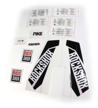 11.4318.003.436 - ROCKSHOX DECAL KIT PIKE 26/27.5/29 WHT/BLK