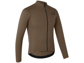 GripGrab EXPLR Merinotech Thermal Long Sleeve Jersey, brown, XXL