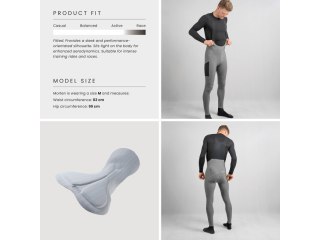 GripGrab PACR Thermal Bib Tights grey, XXL
