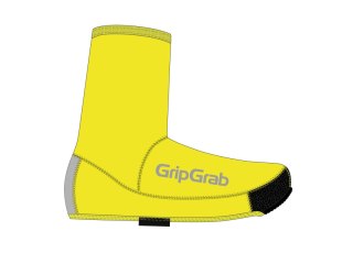GripGrab PACR Waterproof Winter Roa Shoe Covers, Yellow Hi-Vis, S