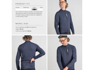 GripGrab RIDE Theral Long Sleeve Jersey, navy, S