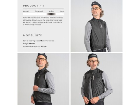 GripGrab RIDE Windproof Vest black, S