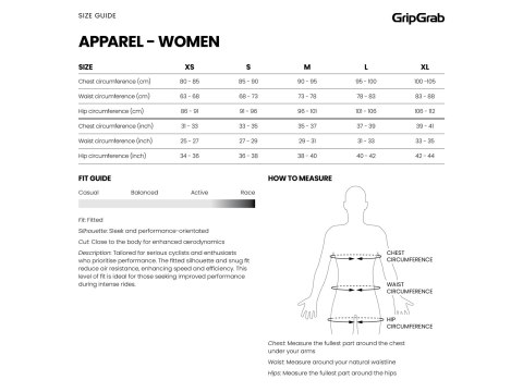 GripGrab Womens PACR Thermal Long Sleeve Jersey, brown, XL